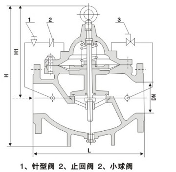 缓闭止回阀结构图