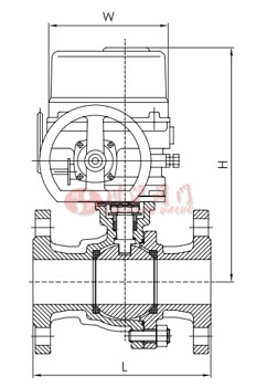 电动防爆球阀结构图