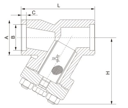 高压Y型过滤器结构图