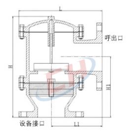 带接管单呼阀结构图