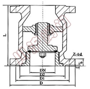 立式止回阀结构图