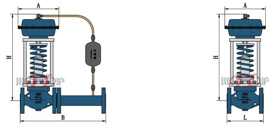 自力式压力调节阀结构图